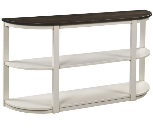 Bookshelf Demilune Sofa Table