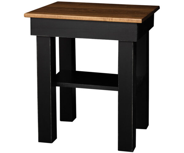 End Table Post Leg With Shelf