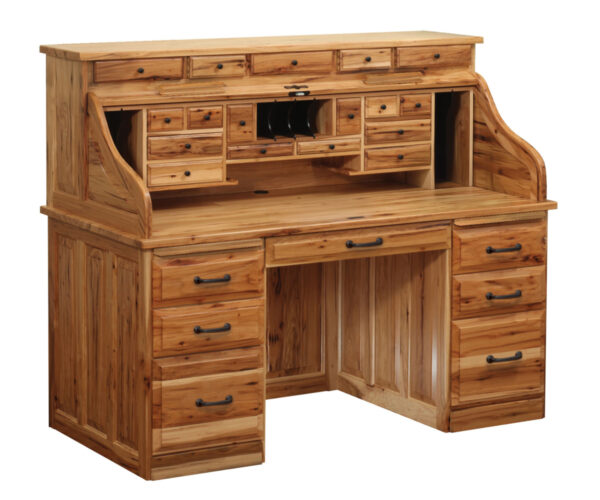 62" Traditional Roll Top Desk