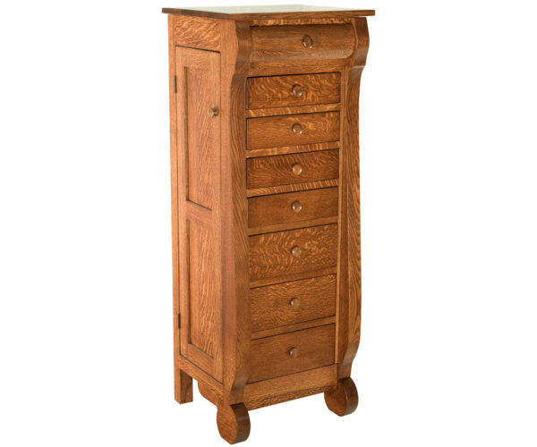 Classic Sleigh Jewelry Armoire