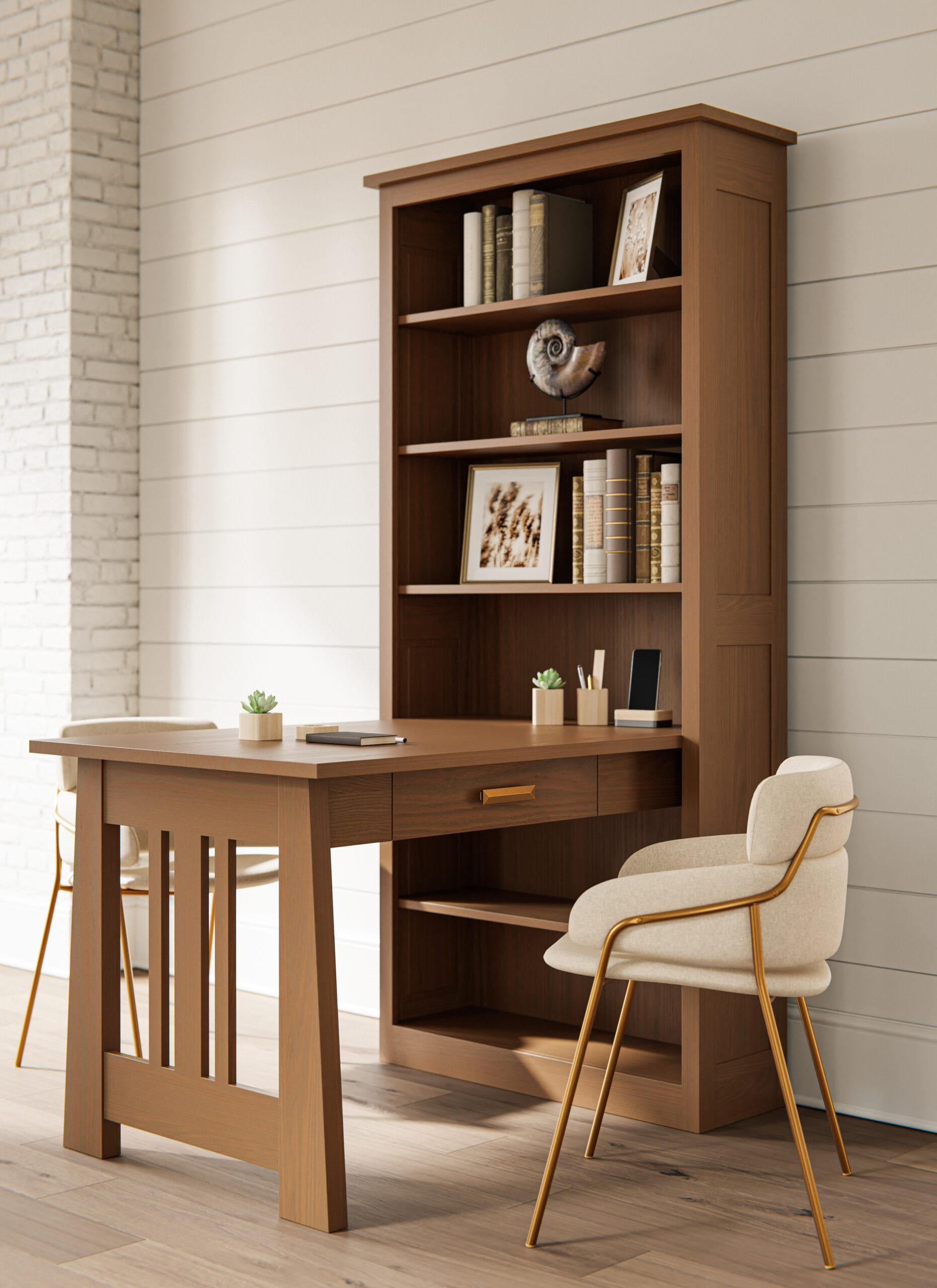 Freemont Mission Bookcase Desk - Image 2