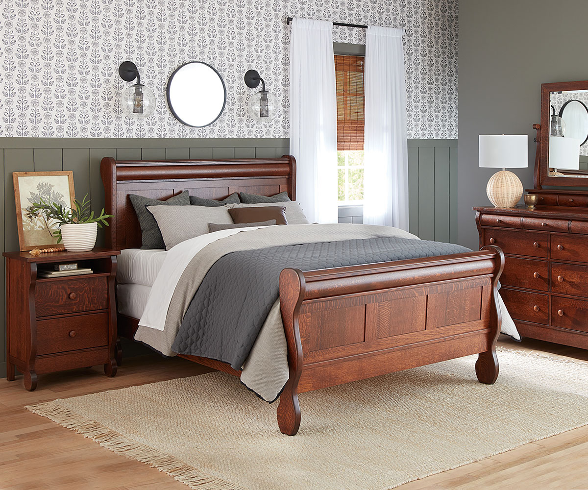 Old Classic Sleigh 3 Drawer Nightstand - 20½"W - Image 6