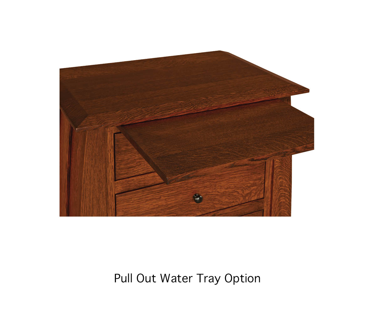 Old Classic Sleigh 3 Drawer Nightstand - 20½"W - Image 4