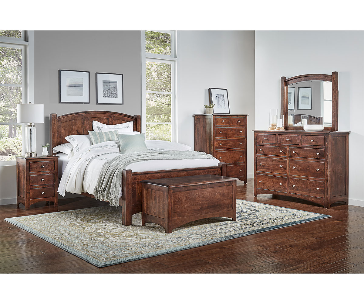 Finland 3 Drawer Nightstand With Opening - Image 6