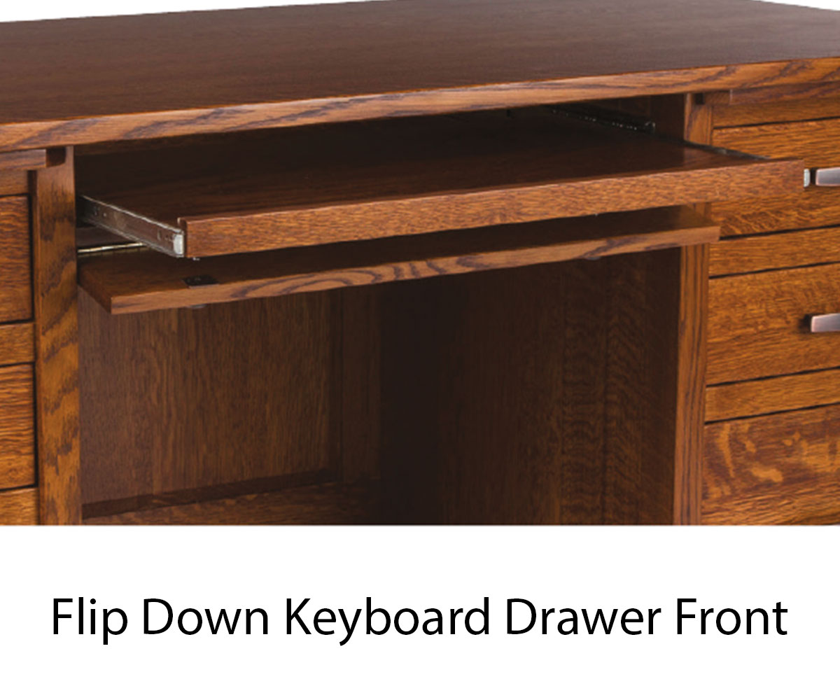 Freemont Mission Corner Desk With Hutch - Image 3