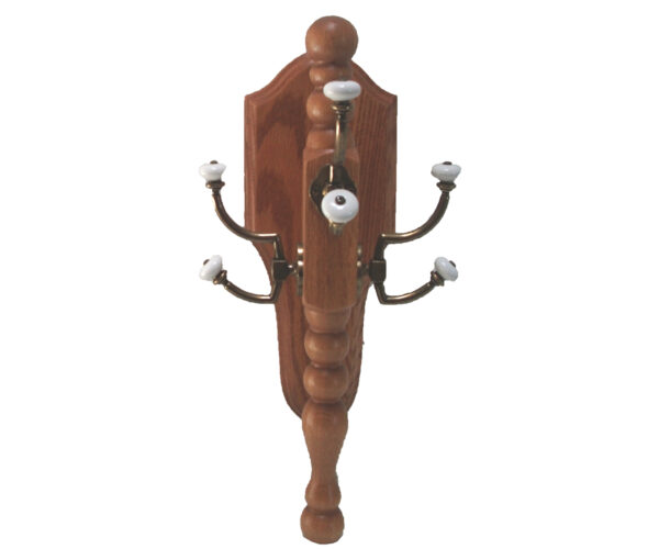 Hall Tree With Ceramic Hooks