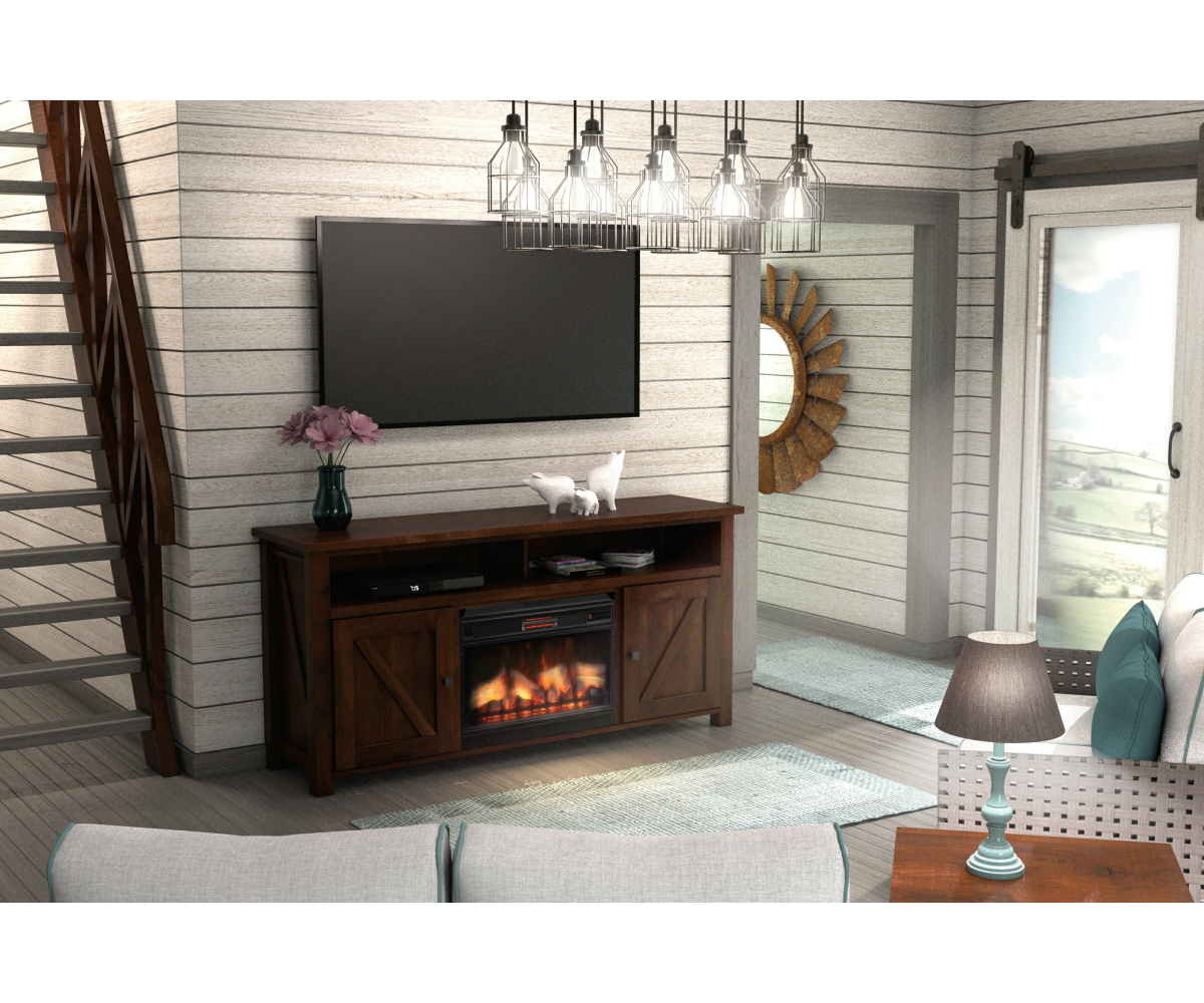 Tulsa Media Console with Fireplace - Image 2