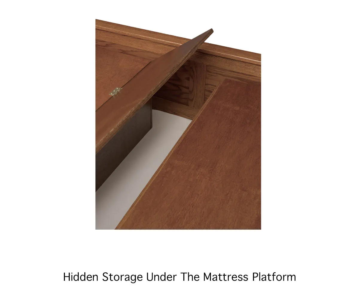 Deluxe Mission 6-Drawer Platform Bed - Image 2