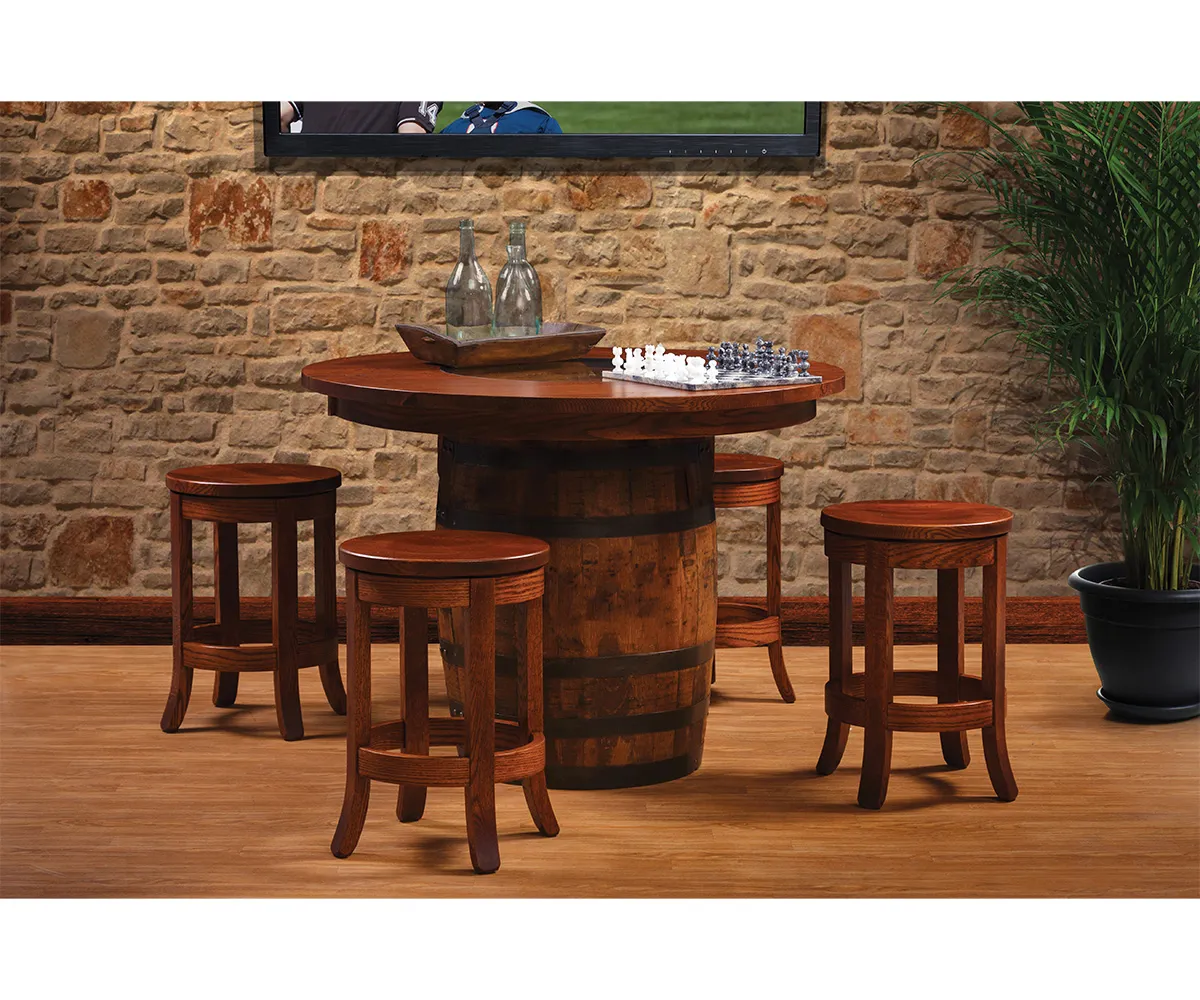 Barrel Square Stool - Image 2