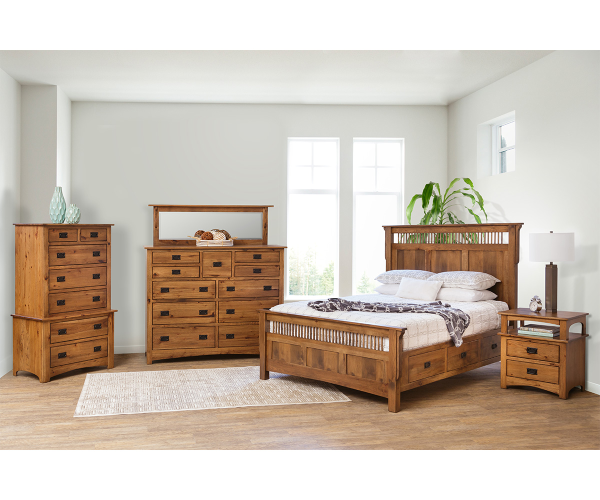 Mission 2 Drawer Nightstand - Image 3