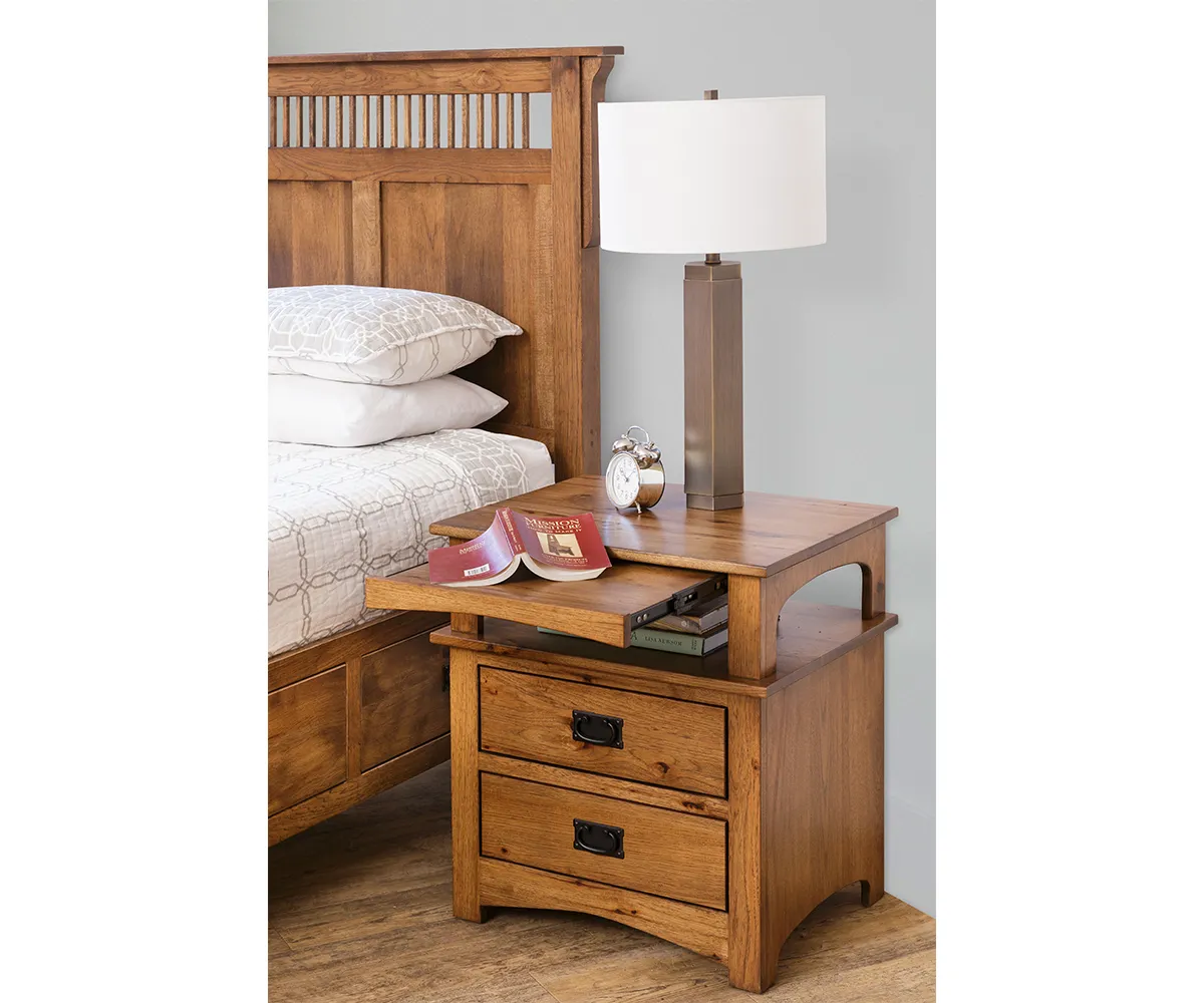 Mission 2 Drawer Nightstand - Image 4